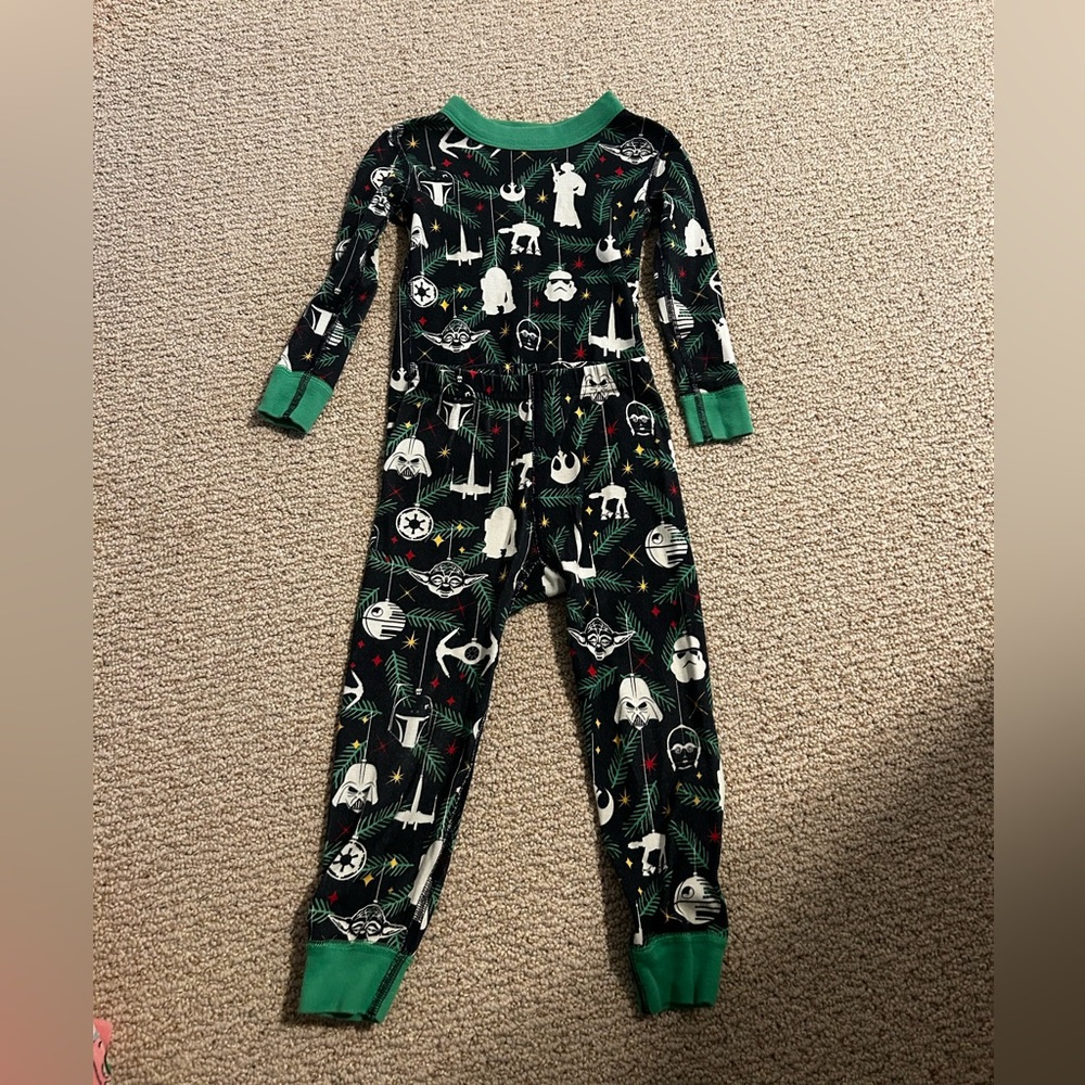 Hanna Andersson Black and Green Kids Pajama Set